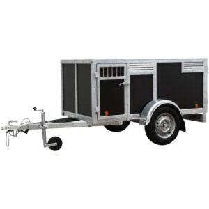 4-Hundeanhänger - braun