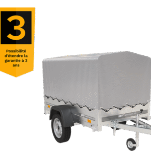 750 kg Anhänger 200 x 125 mit Domdeckel und Überrollbügel Garden Trailer 201 KIPP