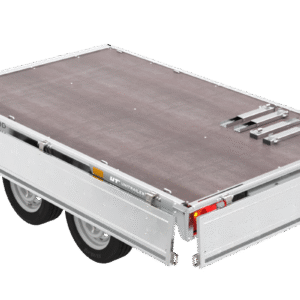 Zweiachsanhänger 254×151 mit Unitrailer Vollgummirädern 250/2 dmc 750 kg